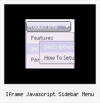 Iframe Javascript Sidebar Menu Website Navigation Bar Tabs