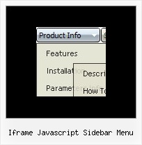 Iframe Javascript Sidebar Menu Transparent Frame Javascript