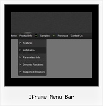 Iframe Menu Bar Example Menu Dhtml Movable