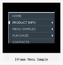 Iframe Menu Sample Cross Frame Custom Menu