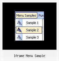 Iframe Menu Sample Down Menu Script