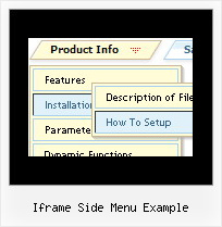 Iframe Side Menu Example Dhtml Mouseover Menus Download