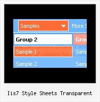 Iis7 Style Sheets Transparent Animated Menu