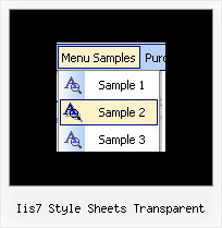 Iis7 Style Sheets Transparent Javascript Animated Menu Moving