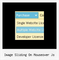 Image Sliding On Mouseover Js Bar Menu Example