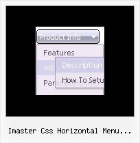 Imaster Css Horizontal Menu Source Code Menu Per Pagine Web