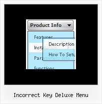 Incorrect Key Deluxe Menu Design Menu And Sample