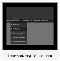 Incorrect Key Deluxe Menu Relative Position Mouseover Dhtml Menu