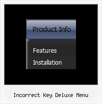 Incorrect Key Deluxe Menu Software Sliding Web Menus