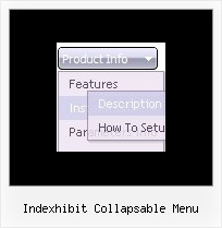 Indexhibit Collapsable Menu Tab Menu With Javascript