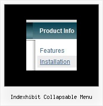 Indexhibit Collapsable Menu Expandable Java Menu