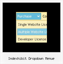 Indexhibit Dropdown Menue Dropdown On Rollover