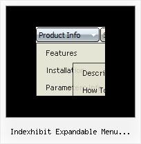 Indexhibit Expandable Menu Tutorial Transparent Drop Menu