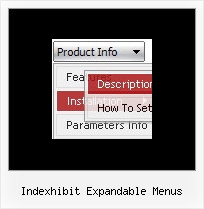 Indexhibit Expandable Menus Website Navigation Bar