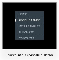 Indexhibit Expandable Menus Javascript Navigation Bar Menu Submenu