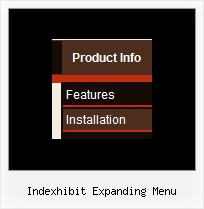 Indexhibit Expanding Menu Web Page Rolldown Pages