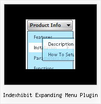 Indexhibit Expanding Menu Plugin Menu Horizontal Submenu Horizontal