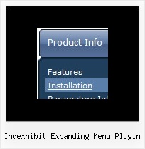 Indexhibit Expanding Menu Plugin Javascript Navigation Bar Example