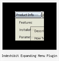 Indexhibit Expanding Menu Plugin Menu Drop Down Rollover