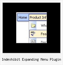 Indexhibit Expanding Menu Plugin Creating Pop Up Menus