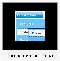 Indexhibit Expanding Menus Slide Down Javascript Menu