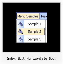 Indexhibit Horizontale Body Popup Menus Html