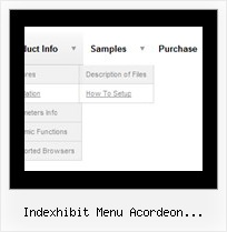 Indexhibit Menu Acordeon Desplegable Horizontal Slide In Menu