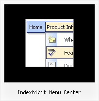 Indexhibit Menu Center Sample Menu Design