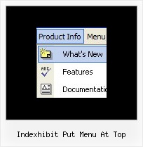 Indexhibit Put Menu At Top Websites With Drop Down Tabs