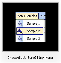 Indexhibit Scrolling Menu Web Page Menu Bars