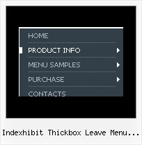 Indexhibit Thickbox Leave Menu Visible Javascript Expandable Menus