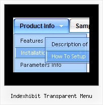 Indexhibit Transparent Menu Java Dropdown