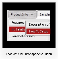 Indexhibit Transparent Menu Javascript Tutorials Rollover Drop Down Menu