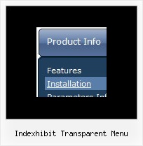 Indexhibit Transparent Menu Popup Menu Mfc