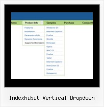 Indexhibit Vertical Dropdown Pull Down Menu Box