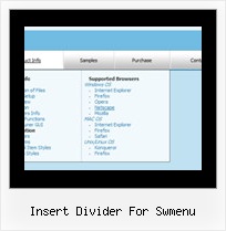 Insert Divider For Swmenu Cascading Popup Menu Example