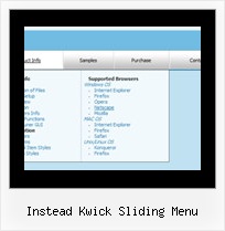 Instead Kwick Sliding Menu Web Menu Design