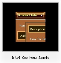 Intel Css Menu Sample How To Create Xp Style Pull Down Menu In Java Script