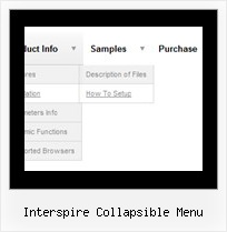 Interspire Collapsible Menu Movable Web Menu Bars