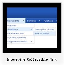 Interspire Collapsible Menu Sliding Drop Down Menus