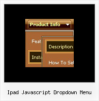 Ipad Javascript Dropdown Menu Web Design Bar