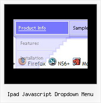 Ipad Javascript Dropdown Menu Menu Horizontal Frame