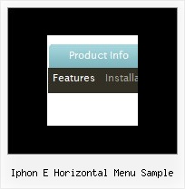 Iphon E Horizontal Menu Sample Cross Frame Dropdown