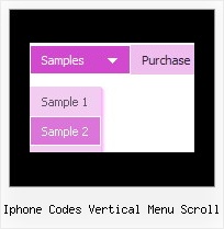 Iphone Codes Vertical Menu Scroll Code For Drop Down Menu In Js