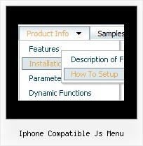 Iphone Compatible Js Menu Submenu Maker