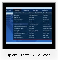 Iphone Create Menus Xcode Menu Scripts Examples