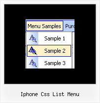 Iphone Css List Menu Dhtml Tree Menu