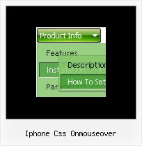 Iphone Css Onmouseover Button Dhtml Simple Menu Cool