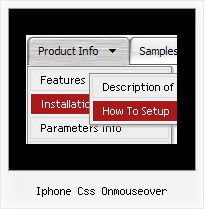 Iphone Css Onmouseover Web Design Drop Down Menu