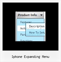 Iphone Expanding Menu Website Navigation Bars